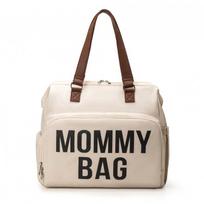 Alyvuogių žalia Vandeniui atspari Lengva sauskelnių kuprinė Tėtis Mama Kelionės Didelės talpos Kūdikio priežiūra MOMMYBAG Off-White white