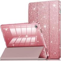 Skirta Samsung Galaxy Tab S9 11  S11 S10 Lite S9 S10 FE 10.9 dėklas su pieštuko laikikliu Tab A11 A9 Plus 11 8.7 išmanusis blizgus dangtelis Tab A11Plus 11 inch rožinė