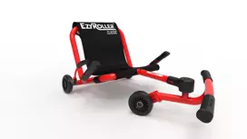 EzyRoller Classic Foot-Powered Go-Kart for Kids 3-12 Years Red