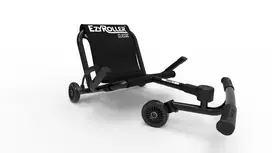 EzyRoller Classic Foot-Powered Go Kart for Kids 3-12 Years, Black