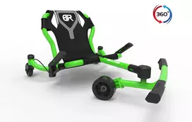 EzyRoller Spinner X Green 360° Drifting Ride-On vaikams nuo 4 iki 12 metų