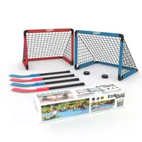 EzyRoller EZ-HOCKEY ledo ritulio rinkinys 4 žaidėjams (vartai, lazdos, rituliai)