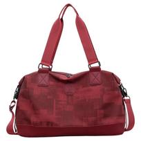 Large Capacity Travel Duffel Bag for Women Waterproof Gym Sports Tote Luggage Shoulder Handbag rožinė