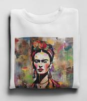 Frida Kahlo įkvėpti marškinėliai | Meno marškinėliai | Moterys menininkės | Unisex | V3 | Bohem S gray