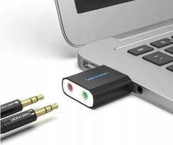 Vention USB External Sound Card Black Metal Type