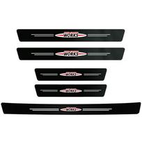MINI automobilio slenksčio juostelė Apsauginė odinė lipdukas nuo įlipimo MINI Cooper R56 F56 R50 JCW WORKS Cabrio Aceman Countryman ksgbw33