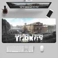 New HD PrintingEscape From Tarkov Mouse Pad Gaming Xxl Mousepad PC Gamer Carpet Laptop Non-Slip Rubber Mice Pad Desktop Desk Mat 30cmx60cm(11.8x23.6inch) gray