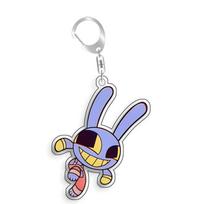 For The Amazing Digital Circus Jax Pomni Ragatha Gangle Acrylic Selfmade Cute Cartoon Anime Keychain Pendant Toy Gifts 5cm 5cm gray