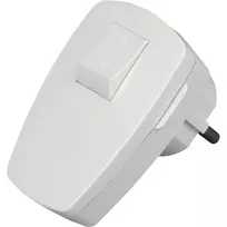 Kopp Schuko kampinis kištukas su jungikliu, baltas, 16 A, IP20