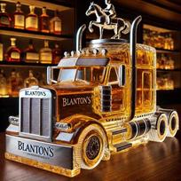 Sunkvežimio galvos formos stiklinis viskio grafinas Kūrybiškas sunkvežimio vairuotojo alkoholio butelis Baro ekspozicijos indas truck head pony cover