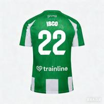 Real Betis Greitai džiūstantys kvėpuojantys futbolo marškinėliai trumpomis rankovėmis Tėvų ir vaikų lauko kasdienis viršus 6XL