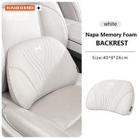 Automobilio galvos atrama skirta XPENG G6 P7 + G9 MONA M03 G3 P5 2024 2025 2026 Automobilio kaklo pagalvė Juosmens pagalvė Kaklo atrama Automobilio priedai Waist White 1pcs white