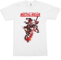 Metal Gear Solid T Shirt Personality Clothes Year Round Clothing Oversized Couples Unisex Y2k Short Sleeves Hot Product Couples S white
