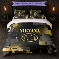 Nirvana Print 3Pcs Bedding Set Duvet Cover With Two Pillowcases Soft Bed Linen For Household Bedroom 140cm*210cm