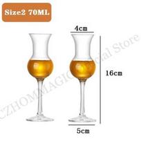 2PCS Whisky Copita Nosing Glass Britain Professional Bartender Tasting Home Bar Chivas Brandy Whiskey Crystal Goblet Wine Glass black