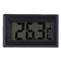 1 vnt. Mini skaitmeninis LCD temperatūros drėgmės matuoklis termometras higrometras patalpų juoda