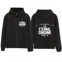 Ariana Grande The Eternal Sunshine Tour Užtraukiamas džemperis vyrams moterims Hip-hop'o bliuzonai ilgomis rankovėmis laisvas kasdienis užtraukiamas švarkelis 3XL black