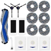 Priedų rinkinys Ecovacs Deebot T30 OMNI/T30 Pro/T30 Max siurbliui dulkių siurbliui Atsarginės dalys Pagrindinis šepetėlis Filtrai Dulkių maišeliai Šluostės pagalvėlės Kit 1