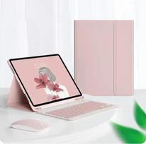 IPad 11-osios A16 2025 magnetinis planšetinio kompiuterio dėklas-klaviatūra IPad Pro 11 2022 10.2 7 8 9 10-osios kartos Air 3 10.5 stovui Dangtelis Funda Pro11 2022 2021 2020 rožinė