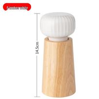Nordic Manual Ceramic Core Spice Grinder: Coarse Salt & Pepper Mill white