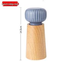 Nordic Manual Ceramic Core Spice Grinder: Coarse Salt & Pepper Mill gray