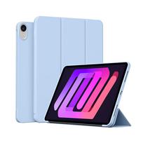Dėklas iPad Mini 7 A17 Pro /iPad Mini 6 8.3 Colio 7-osios/6-osios kartos, Magnetinis Fliuo Išmanusis Dangtelis, Minkštas Silikoninis Galinis Dangtelis iPad mini 6 2021