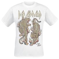 Love Bites Fighting Leopards Def Leppard Band T-Shirt Cotton Graphic Tee Unisex Women Summer Streetwear 2XL gray