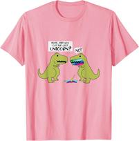 Unisexs Women Did You Eat The Last Unicorn Dinosaur T Shirt Streetwear Oversized Tee Summer Casual Top Gen Z Alpha Brain Rot Humor 4XL pink
