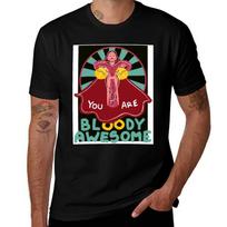 bloody awesome TShirt Lightweight Cooling Short Sleeve Tee 4XL brown