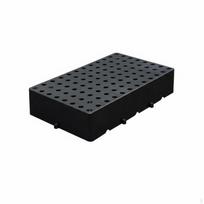 tvirtasDuty Plastikinis padėklas atsparus vandeniuiatsparus sujungiamas Pakrovimo lentyna Daugkartinio naudojimo Sandėlis 50*30*10cm juoda