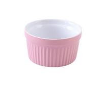4Pcs Colorful Ramekins for Baking Oven Safe Condiment Dish Creme Brulee Dishes  Souffle XL rožinė