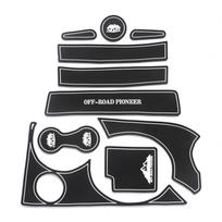 for Chevrolet Lada Niva 2009 ~ 2018 Anti-Slip Gate Slot Cup Mat Accessories Non-Slip Door Groove Pad Coaster black