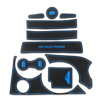 for Chevrolet Lada Niva 2009 ~ 2018 Anti-Slip Gate Slot Cup Mat Accessories Non-Slip Door Groove Pad Coaster