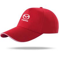 For Mazda CX3 CX-5 CX5 CX7 CX9 MX5 Axela Demio Atenza Car Logo Cotton Adjustable Baseball Hat Outdoor Auto Accessories raudona