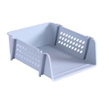 Stovas dokumentams, sukraunamas, stabilus, lengvas, A4 formato popieriaus dokumentų organizatorius, plastikinis stovas, dokumentų dėklas namams, biurui, darbastaliui, dokumentų dėklas short mėlyna