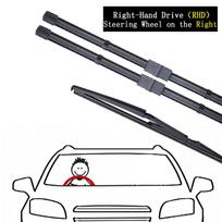 3x For Alfa Romeo 159 2005~2011 Front Rear Wipers Blades Set Kit Back Window Windshield Windscreen Brushes Washers RHD