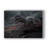 Juros periodo parko dinozaurų plakatas didelės raiškos spausdintas drobės drobės sienos paveikslas 60cm×90cm NoFrame