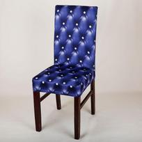 Universal Anti-fouling Household Chair Cover European-style Hotel Chair Package Chair Cover One-piece Elastic Chair Cover mėlyna