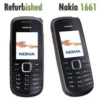 Atnaujintas originalus Nokia 1661 2G atrakintas mobilusis telefonas su 1 SIM kortele 1 Battery 1 Charge juoda