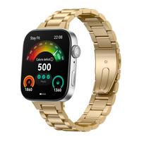 Metalinis kilpinis dirželis skirtas „Huawei“ laikrodžiui „Fit 3“ išmaniojo laikrodžio apyrankei keičiama apyrankė „Huawei Fit3“ laikrodžio apyrankės priedams Huawei Watch Fit 3 auksas