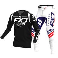 Motocross Jersey & Pant Kits lenktynių kostiumas Racer Gear Set Off-road MX Enduro MOTO Vyriški rinkiniai Moterų kalnų kalnų motociklų kombinacija M-32 black