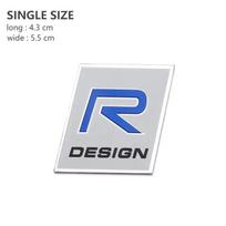3D plonas aliuminio lipdukas RDESIGN Polestar AWD Ocean Race emblema Švedijos karūnos ženklelis, skirtas XC60 XC90 XC40 V40 V60 V90 S60 S90 automobilio lipdukas 9