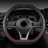 Automobilio vairo dangtis, skirtas Nissan X-Trail Qashqai March Serena Micra Kicks 2017-2019 Altima Teana 2019 Automobilių priedai vyno raudonos spalvos