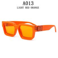 Milionieriaus akiniai nuo saulės vyrams Vintažiniai kvadratiniai madingi akiniai Prabangūs retro akiniai nuo saulės Moterims Populiarūs pankroko Gafas De Sol Lentes CHINA&As the picture orange