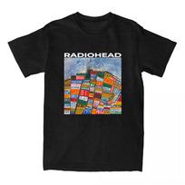 Šlovė vagiui Radiohead Marškinėliai Medvilniniai Trumpomis Rankovėmis Madingi Marškinėliai Laisvi Atsipalaidavę Unisex Gatvės Apranga Moterims Vyrams Apranga L gray