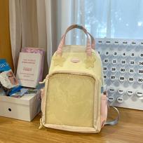 School Bag Academy Cute Versatile School Bag Student Large Capacity Backpack Niche Backpack Transparent Bar