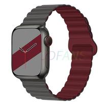 Magnetinis dirželis Apple Watch juostoms 45mm 38mm 49mm 40mm 42mm 41mm Silikoninė sportinė apyrankė iWatch serijoms ultra 9 6 5 7 8 se 44mm 42mm 44mm 45mm 49mm gray
