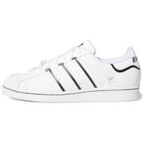Adidas Superstar White Black Unisex Sneakers Cloud-White Core-Black Blue-Bird GV7186 43⅓ white