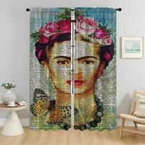 Namų Interjero Užuolaidos 2 Vnt. Fridas Modernios Svetainės Užuolaidos Kamerai Tifonas Miegamojo Langų Užuolaidų Atspalviai Pertvara W86xH137cmx2pcs-CL