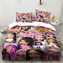 Animacinis B-Bratz 3D Spausdinimo Kawaii Mergaičių Patalynės Komplektas Viengulis Twin Pilnas Queen King Dydžio Patalynės Komplektas Suaugusiems Vaikams Mergaičių Miegamojo Patalynė Dovana EU single(135x200cm)